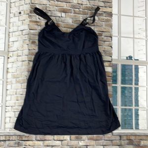 Women’s Cantaloop Navy Blue Stretchable Pregnancy Nursing Tank Top (S) N02